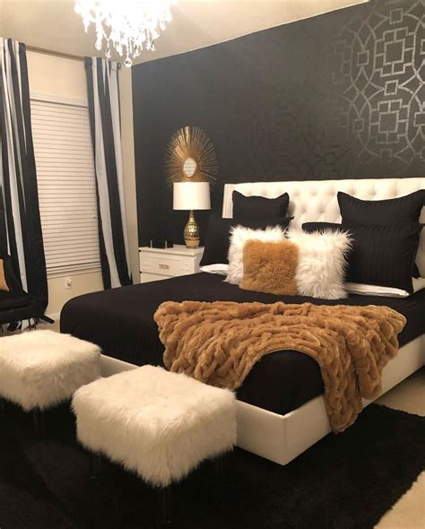 black and gold bedroom ideas pinterest|black white gold interior design.